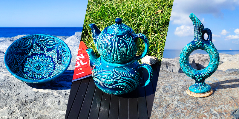 Turquoise ceramics